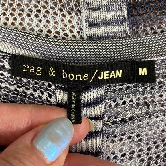 Rag & Bone Casual Gray Mesh Allgauer Raglan Top - Picture 13 of 15